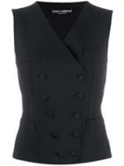 Dolce & Gabbana Double-breasted Waistcoat - Black