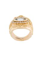Aurelie Bidermann 'cashmere' Aquamarine And Diamond Ring - Metallic