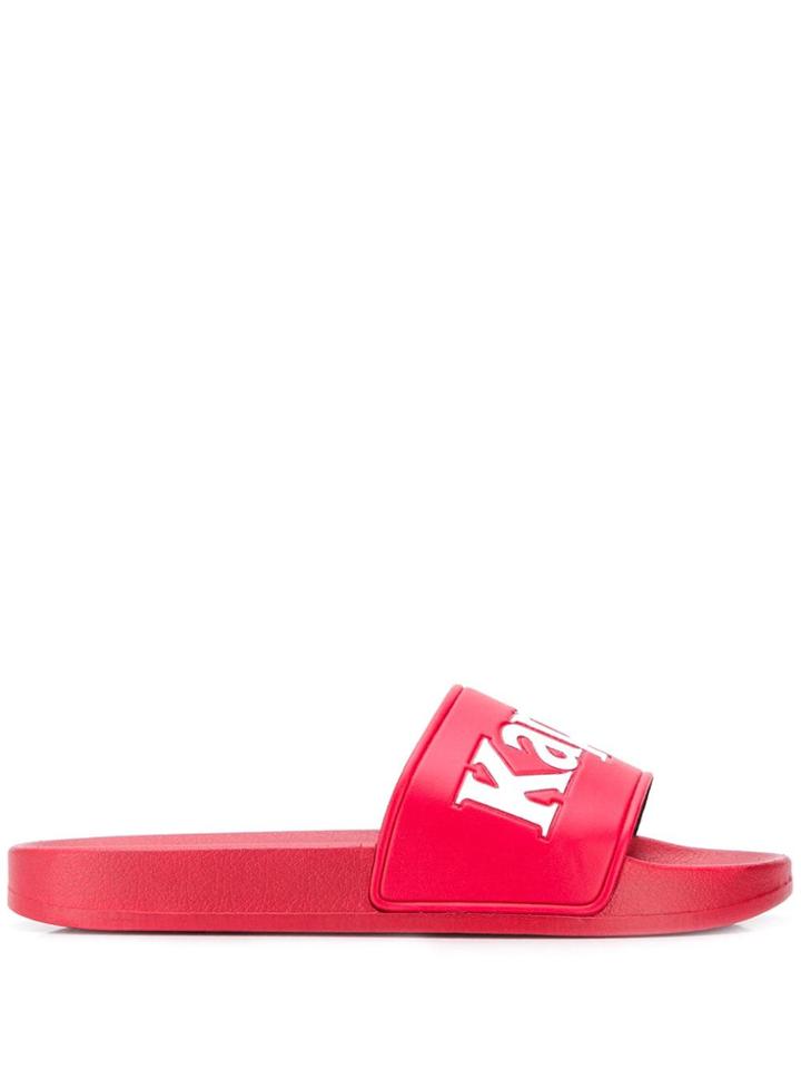 Kappa Logo Pool Slides - Red