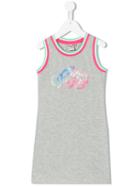 Vingino - Sleeveless Printed Dress - Kids - Cotton/polyester/spandex/elastane - 4 Yrs, Grey