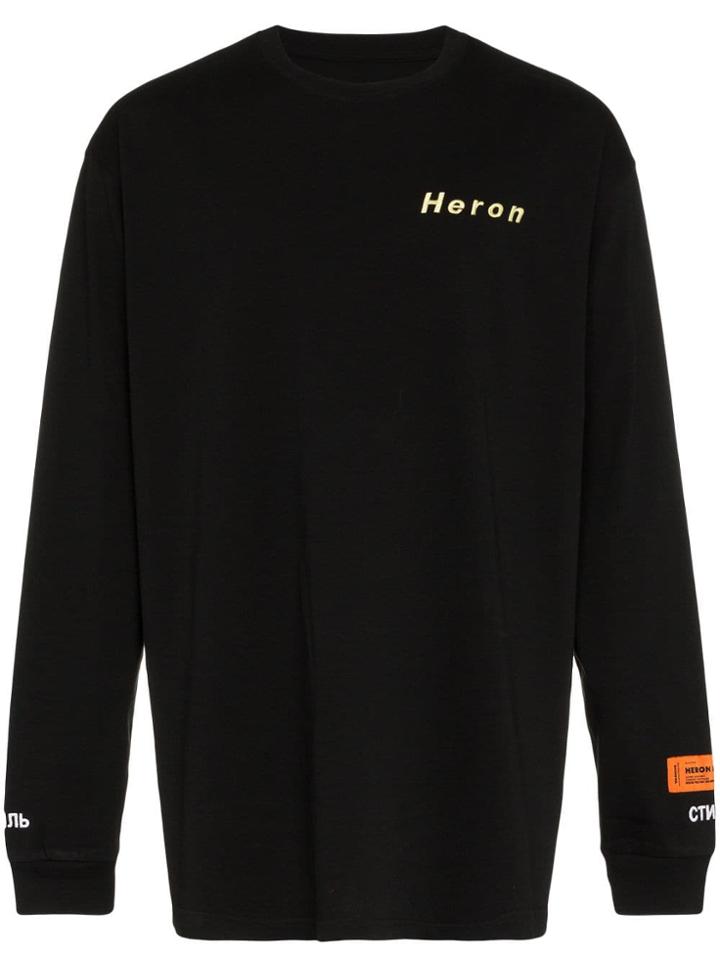 Heron Preston Hrpr Airbursh Heron Tee Blk - Black