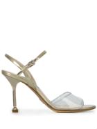 Prada Transparent Detail Sandals - Gold