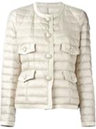 Moncler Debelle Padded Jacket, Women's, Size: 2, Nude/neutrals, Feather Down/polyamide