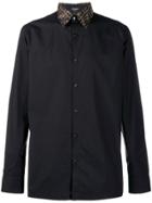 Fendi Monogram Collar Shirt - Black