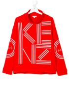 Kenzo Kids Graphic Logo Top - Red