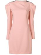 Victoria Victoria Beckham Puff Sleeve Dress - Pink