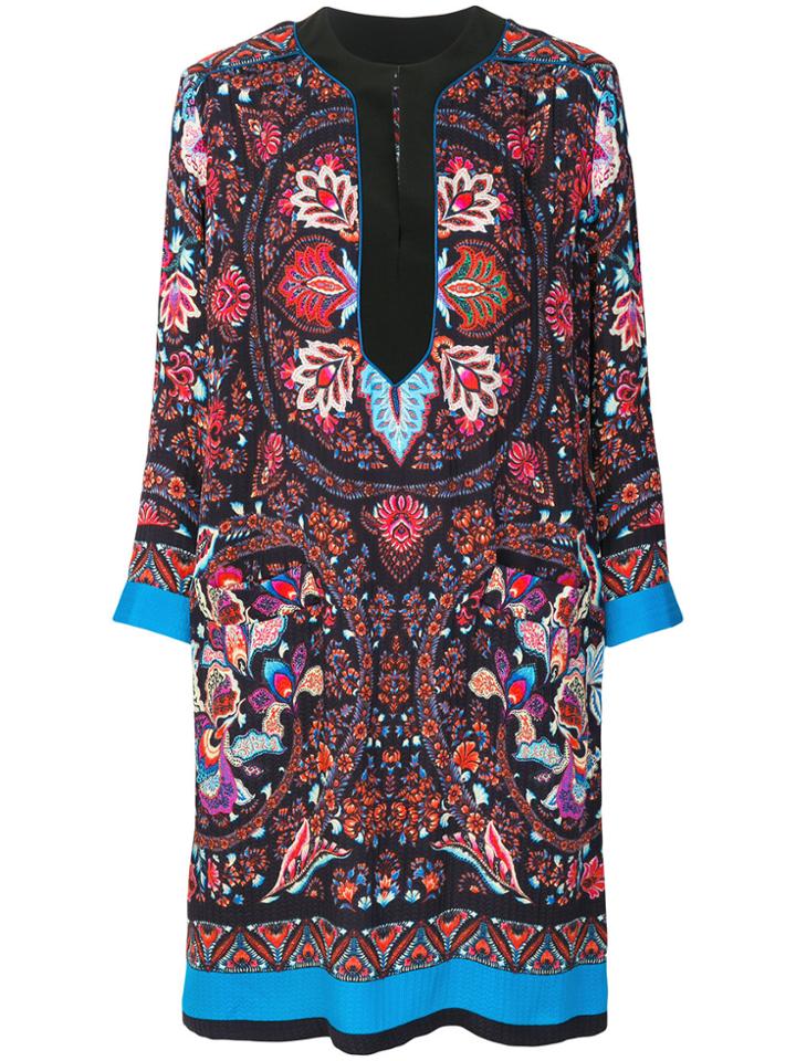 Etro Mixed Floral Print Dress - Multicolour
