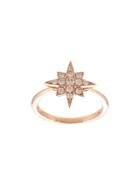 Marchesa 18kt Rose Gold Star Diamond Ring