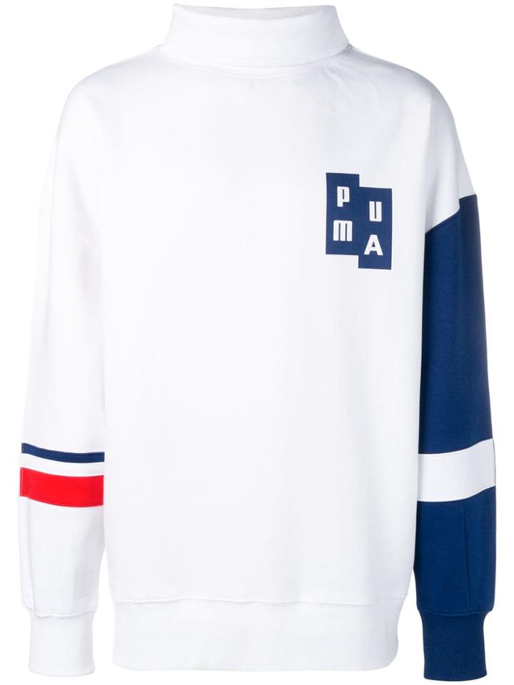 Puma Panelled Sweatshirt - White