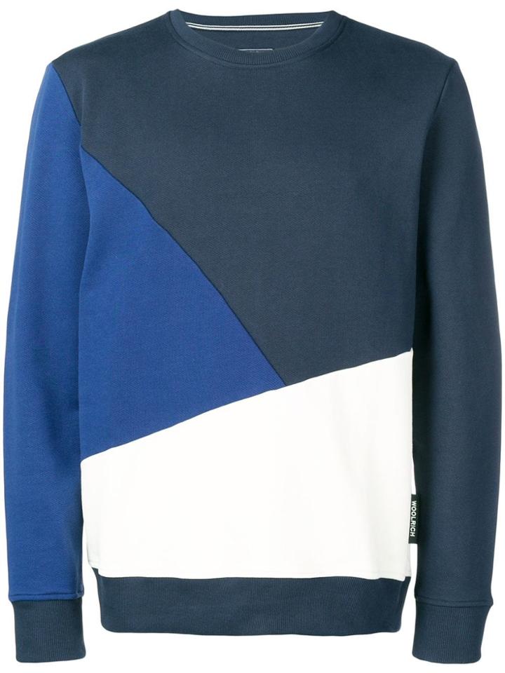 Woolrich Colour Block Sweatshirt - Blue