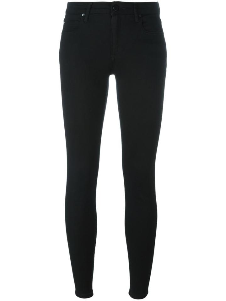 Alexander Wang Cropped Skinny Jeans, Women's, Size: 26, Black, Cotton/lyocell/polyester