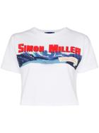 Simon Miller Rando Cropped Logo T-shirt - White