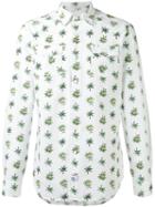 Hydrogen Tree Print Shirt, Men's, Size: Xl, White, Cotton