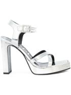 Gucci Costanze High Heeled Sandals - Metallic