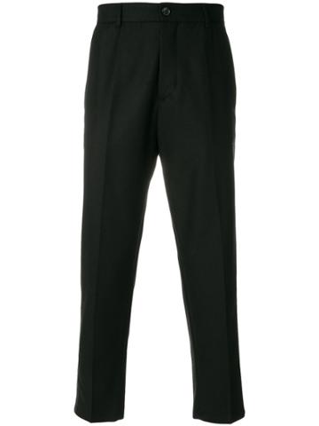 Low Brand Cropped Trousers - Black