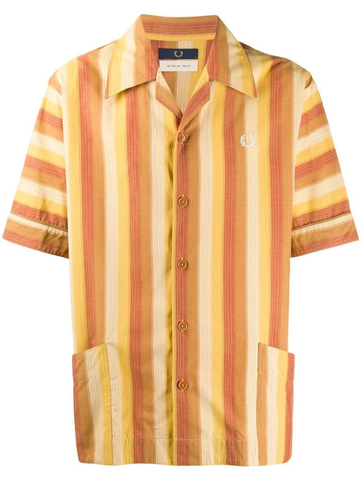 Fred Perry Nicholas Daley Striped Shirt - Yellow