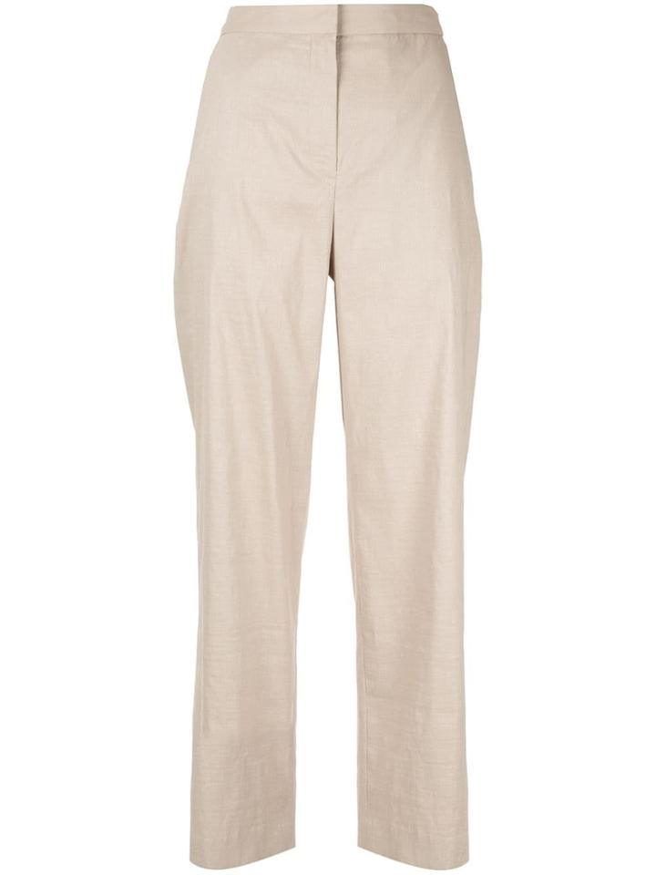 Des Prés Loose Fit Straight Trousers - Neutrals