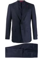 Isaia Striped Blazer - Blue