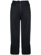 Reality Studio Cropped Trousers - Blue