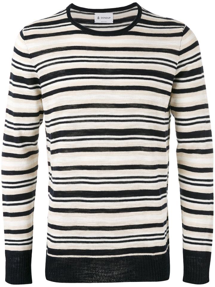 Dondup - Striped Sweater - Men - Cotton/acrylic - Xl, Nude/neutrals, Cotton/acrylic