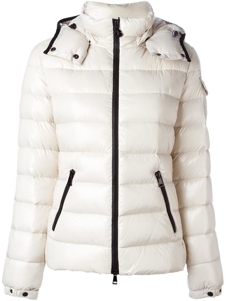 Moncler 'berre' Padded Jacket, Women's, Size: 1, Nude/neutrals, Polyamide/feather Down