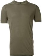 Rick Owens Basic T-shirt, Men's, Size: L, Green, Silk/viscose