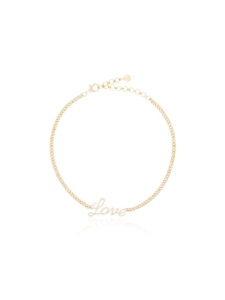 Shay 18kt Gold And Diamond Love Necklace