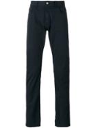 Z Zegna Tailored Trousers, Men's, Size: 35, Blue, Cotton/spandex/elastane