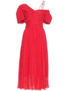 Preen By Thornton Bregazzi Red Cyra Silk Dress