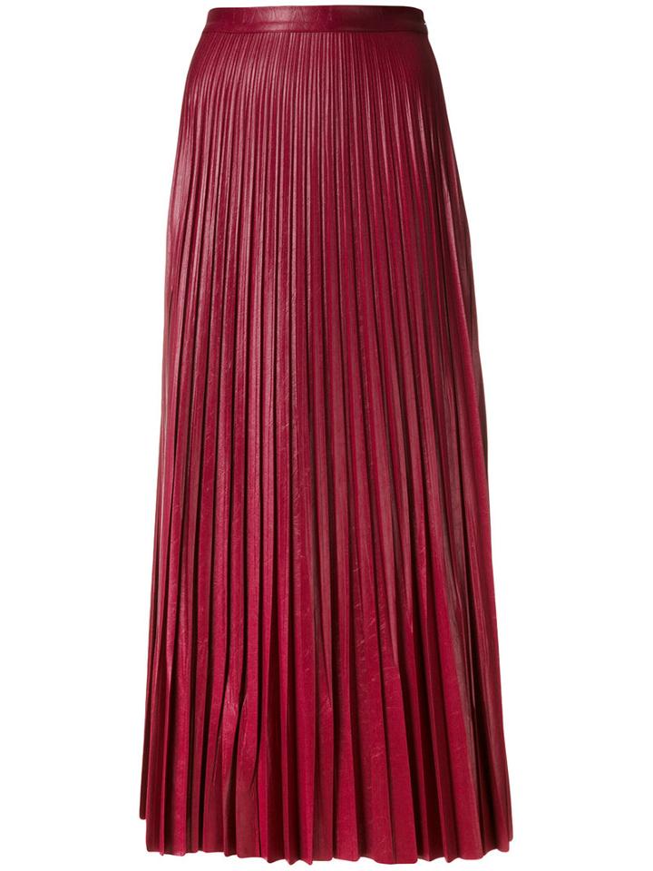 Golden Goose Deluxe Brand - Maxi Pleated Skirt - Women - Polyester - S, Pink/purple, Polyester
