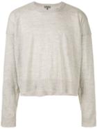 Lanvin Cropped Sweater - Grey