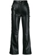 Almaz Lace Embroidered Trousers - Black