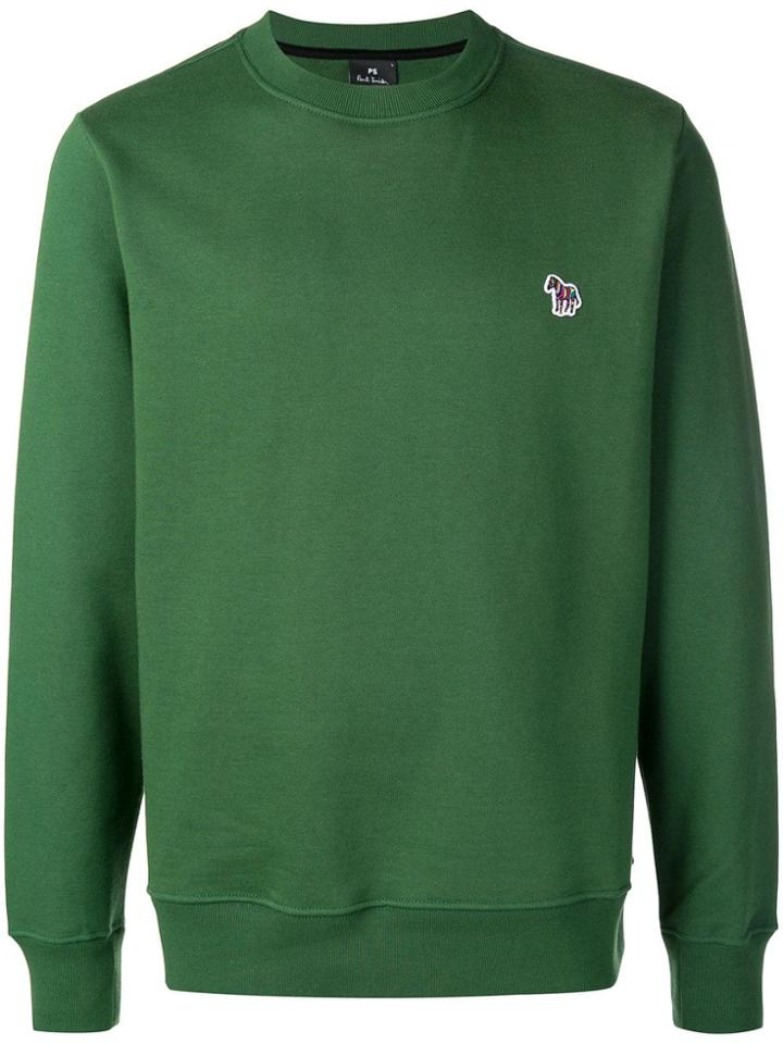 Ps By Paul Smith Logo Long-sleeve Sweatshirt - Green
