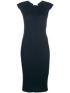 Circus Hotel Fitted Ribbed Dress - Blue