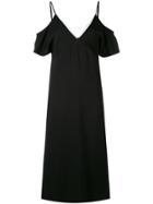 T By Alexander Wang Lux Ponte Midi Dress - Black