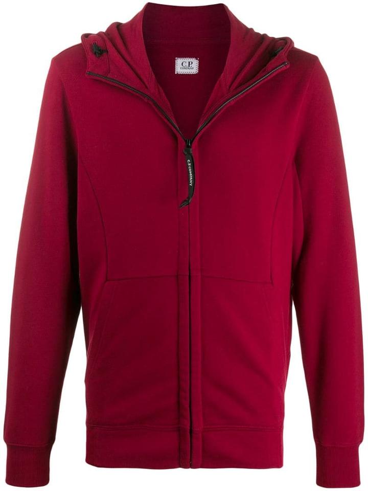 Cp Company Zipped Hoodie - Red