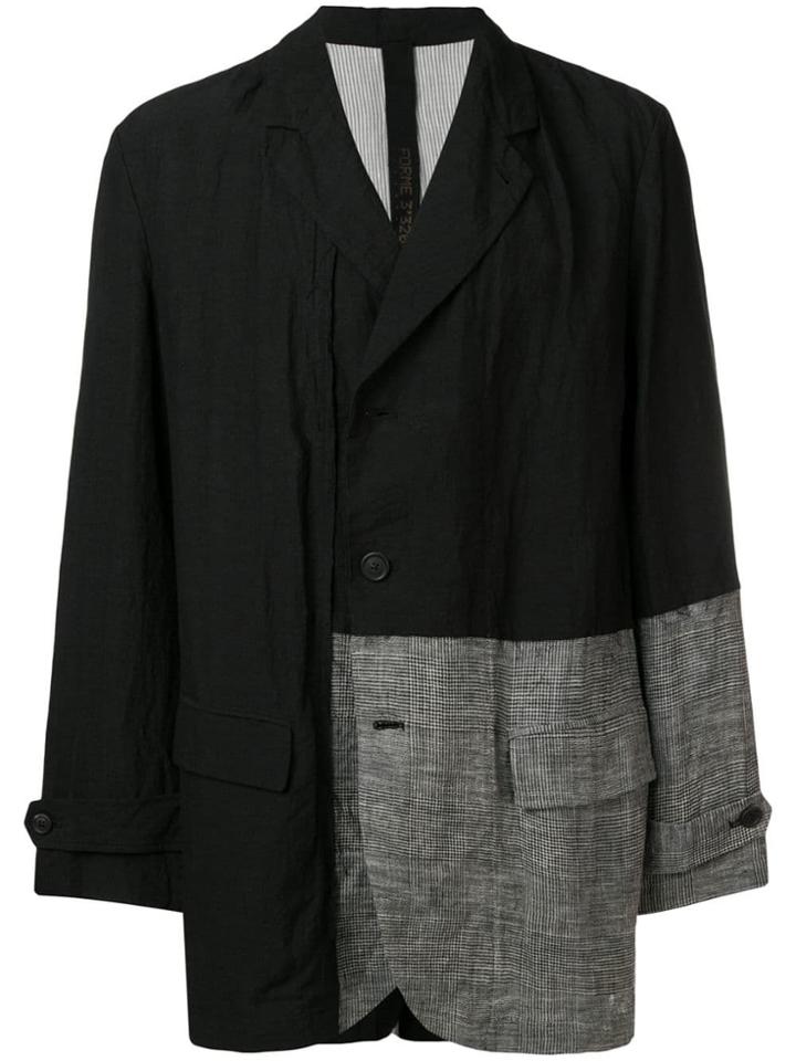 Forme D'expression Contrast-panel Blazer - Black