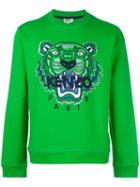 Kenzo Tiger Sweatshirt, Men's, Size: Large, Green, Cotton