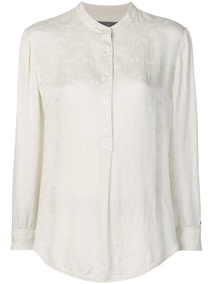 Raquel Allegra Henley Blouse - White