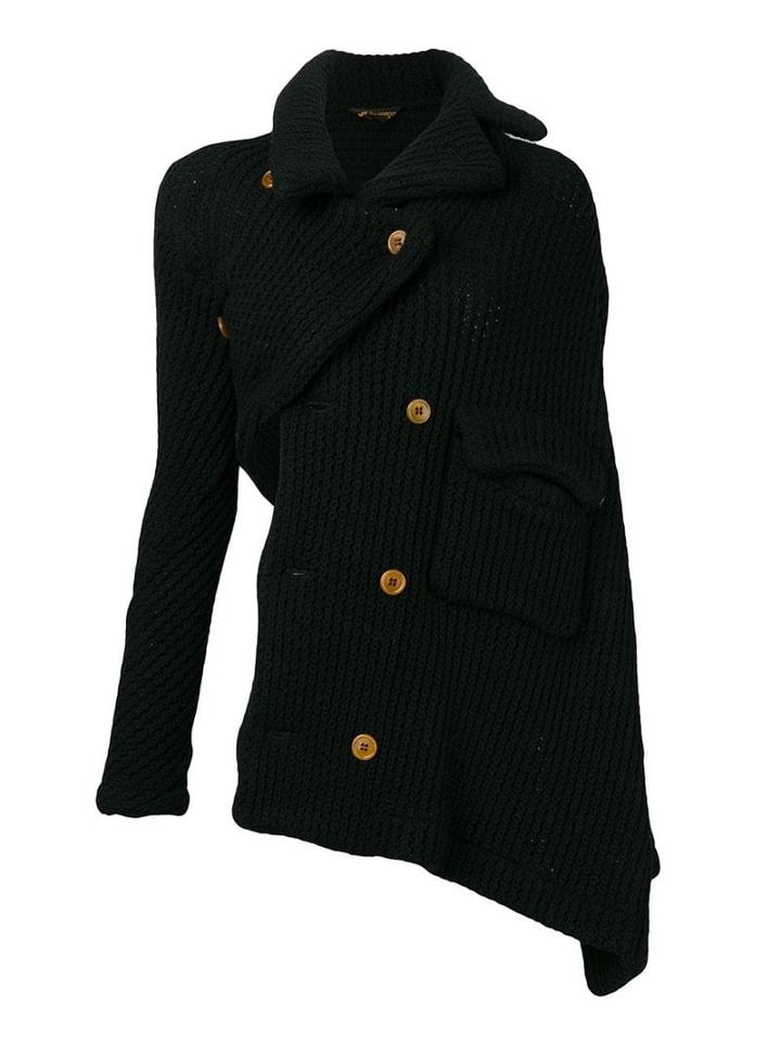 Comme Des Garçons Pre-owned 2002's Twisted Cardigan - Black