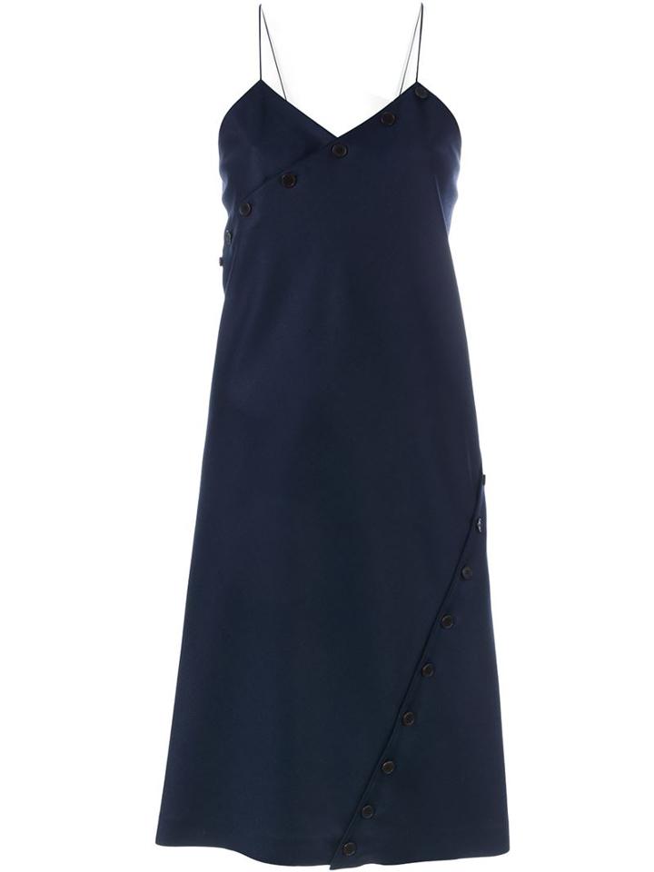 Courrèges 'r07' Dress, Women's, Size: 38, Blue, Acetate/cupro/wool