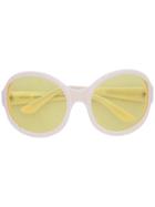 Gosha Rubchinskiy - Round Frame Sunglasses - Men - Acetate - One Size, White, Acetate