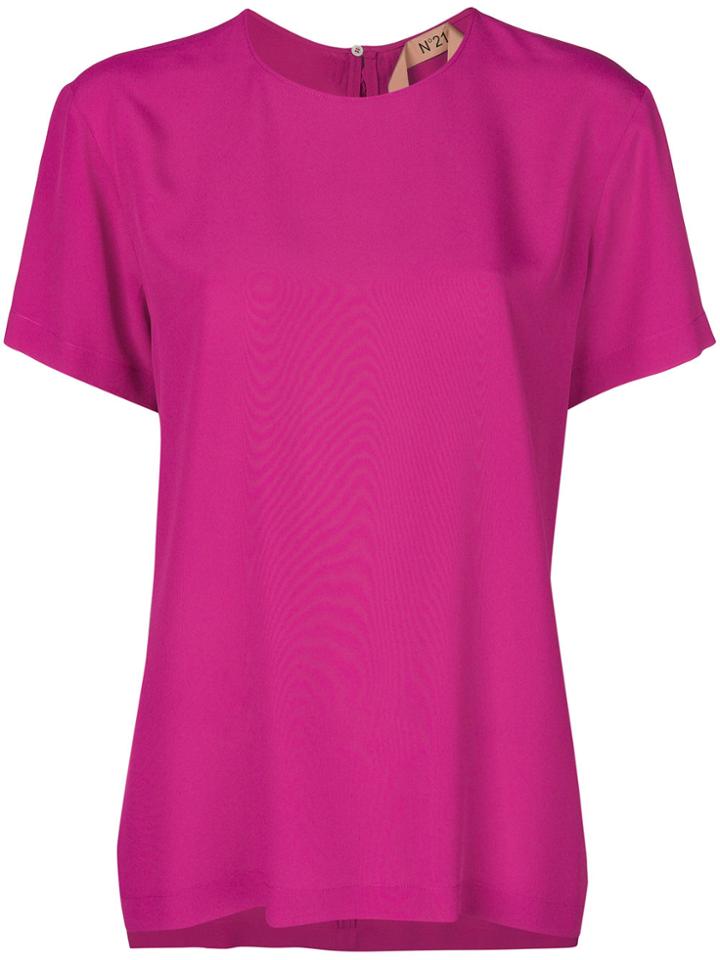 No21 Tie Back Top - Pink & Purple