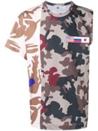 Gosha Rubchinskiy Flag Patch Camo Print T-shirt - Green