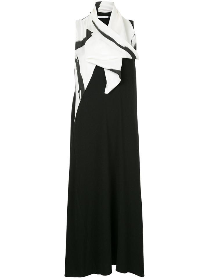 Christopher Esber Draped Neck Long Dress - Black