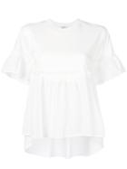 Twin-set Gathered Perforated T-shirt - White