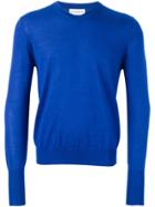 Ballantyne V-neck Pullover - Blue
