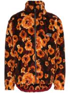 Napa By Martine Rose Floral Zipped Jacket - Brown