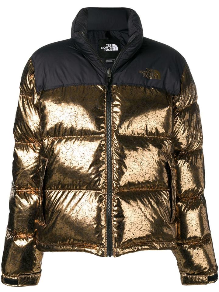 The North Face Metallic Puffer Jacket - Gold