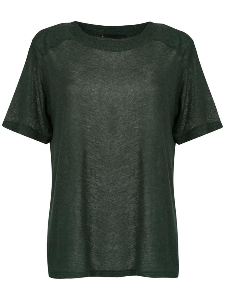 Andrea Bogosian Linen Top - Green